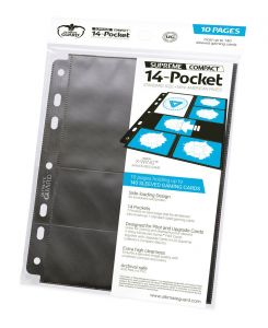 Ultimate Guard 14-Pocket Compact Pages Standard Size & Mini American Black (10) - Damaged packaging