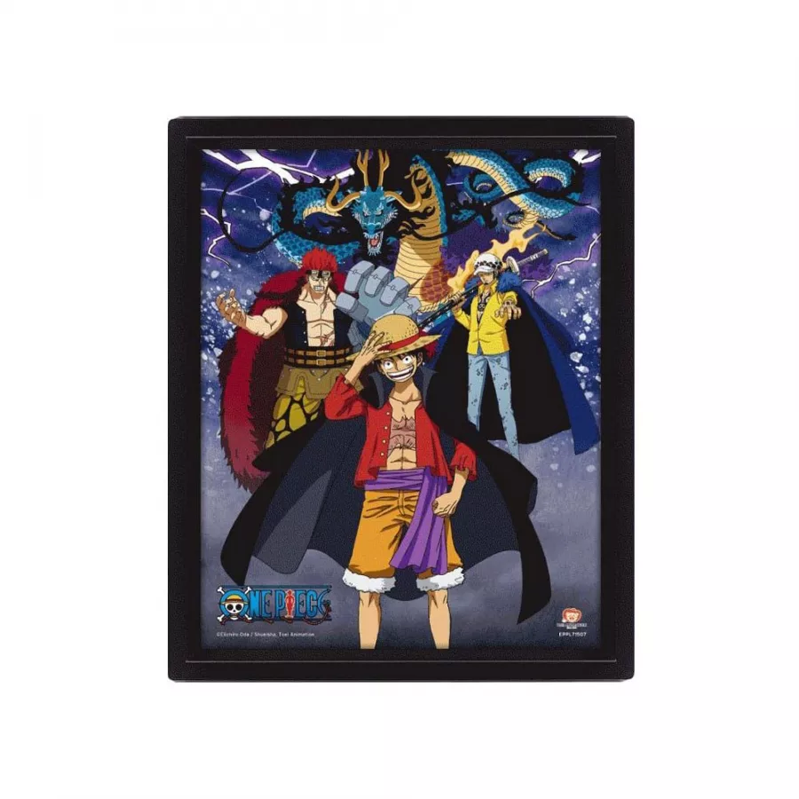 One Piece 3D Lenticular Poster Land of Wano 26 x 20 cm Pyramid International