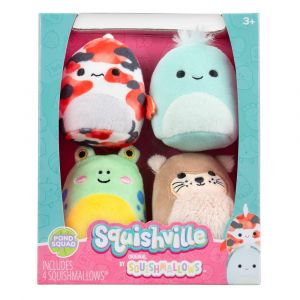 Squishville Mini Squishmallows Plush Figure 4-Pack Pond Squad 5 cm Jazwares