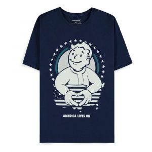 Fallout T-Shirt America Lives On Men's Size L