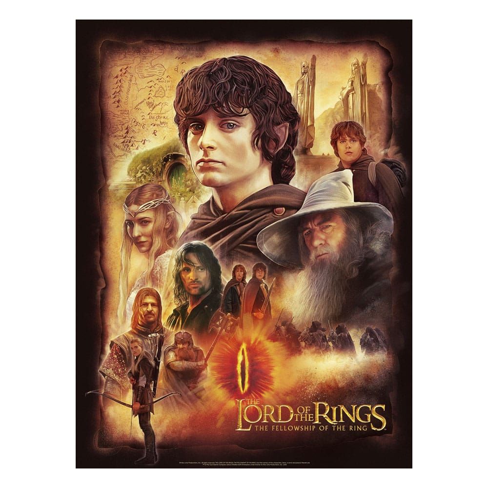 Lord of the Rings Art Print The Fellowship of the Ring 46 x 61 cm - unframed Sideshow Collectibles