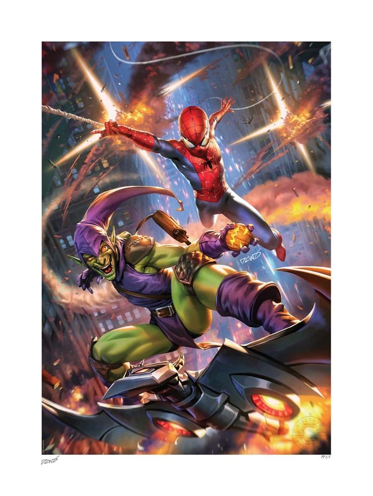 Marvel Art Print Amazing Spider-Man vs Green Goblin 46 x 61 cm - unframed Sideshow Collectibles
