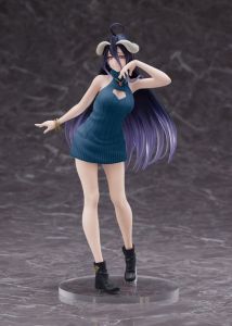 Original Character Coreful PVC Statue Overlord IV AMP Albedo Knit Dress Ver. Renewal Edition - Severely damaged packaging Taito Prize