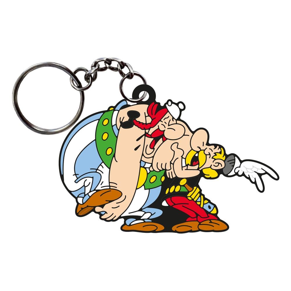 Asterix Keychain Asterix & Obelix Laughing 9 cm Plastoy
