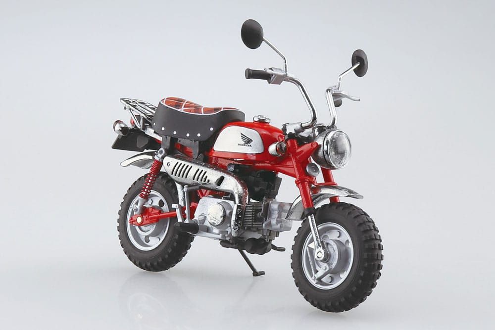 Diecast Bike Series Statue 1/12 Honda Monkey Limited Monza Red 11 cm Aoshima