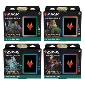 Magic the Gathering The Lord of the Rings: Tales of Middle-earth Commander Decks Display (4) english - Damaged packaging
