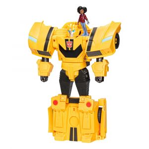 Transformers EarthSpark Spin Changer Action Figure Bumblebee & Mo Malto 20 cm