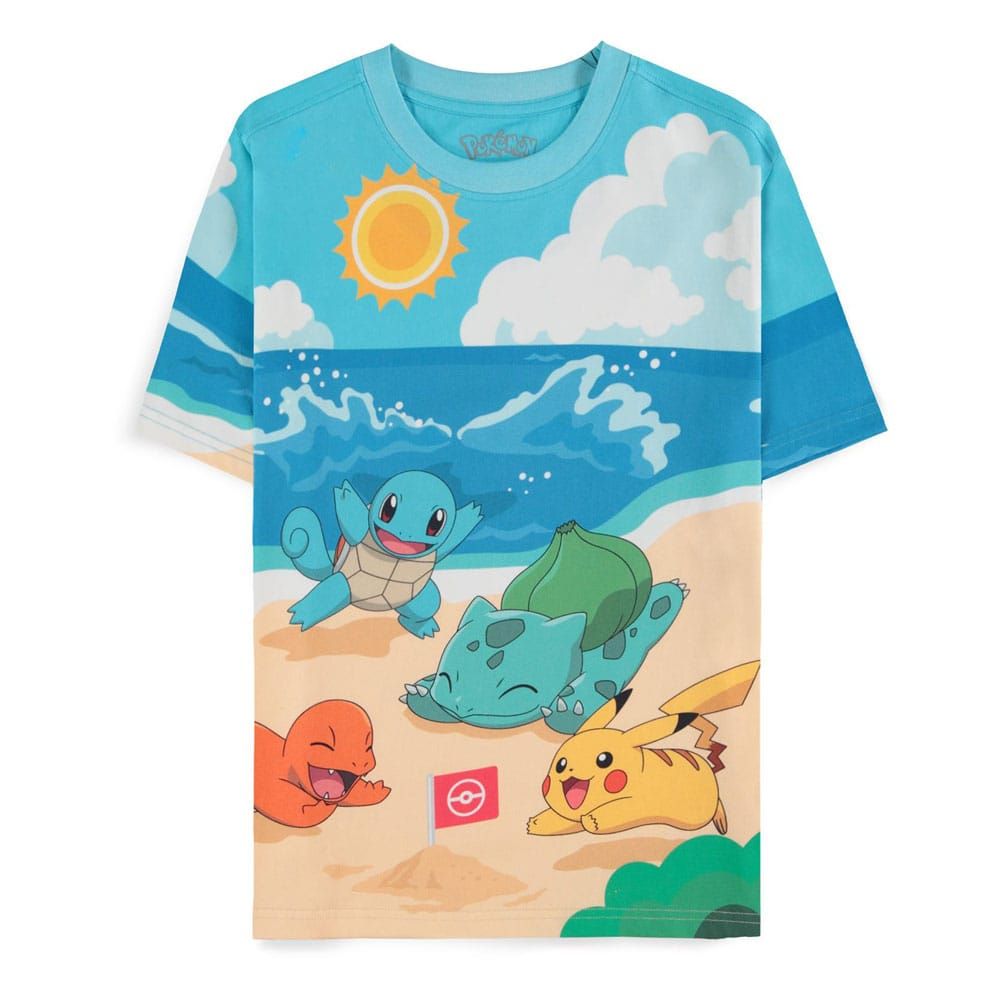Pokemon T-Shirt Beach Day Size XL Difuzed