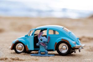 Lilo & Stitch Diecast Model 1/32 Stitch 1959 VW Beetle Jada Toys