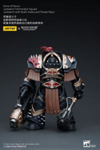 Warhammer The Horus Heresy Action Figure 1/18 Sons of Horus Justaerin Terminator Squad Justaerin with Multi-melta and Power MauL 12 cm Joy Toy (CN)