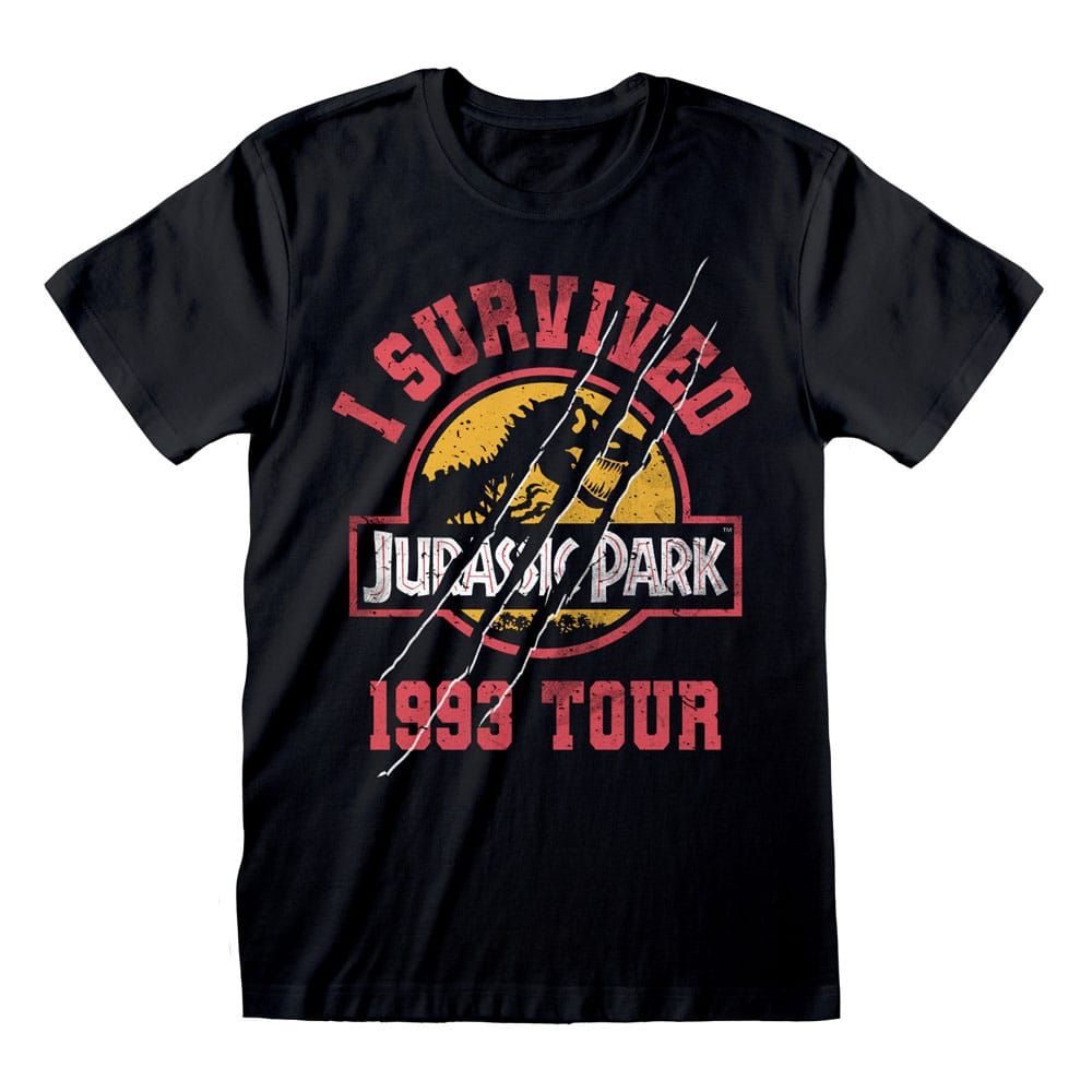 Jurassic Park T-Shirt I Survived 1993 Size L Heroes Inc