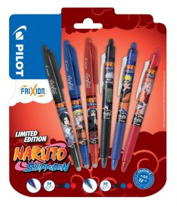 Naruto Shippuden Rollerball pen FriXion Ball & Clicker Naruto Limited Edition LE 0.7 (6)