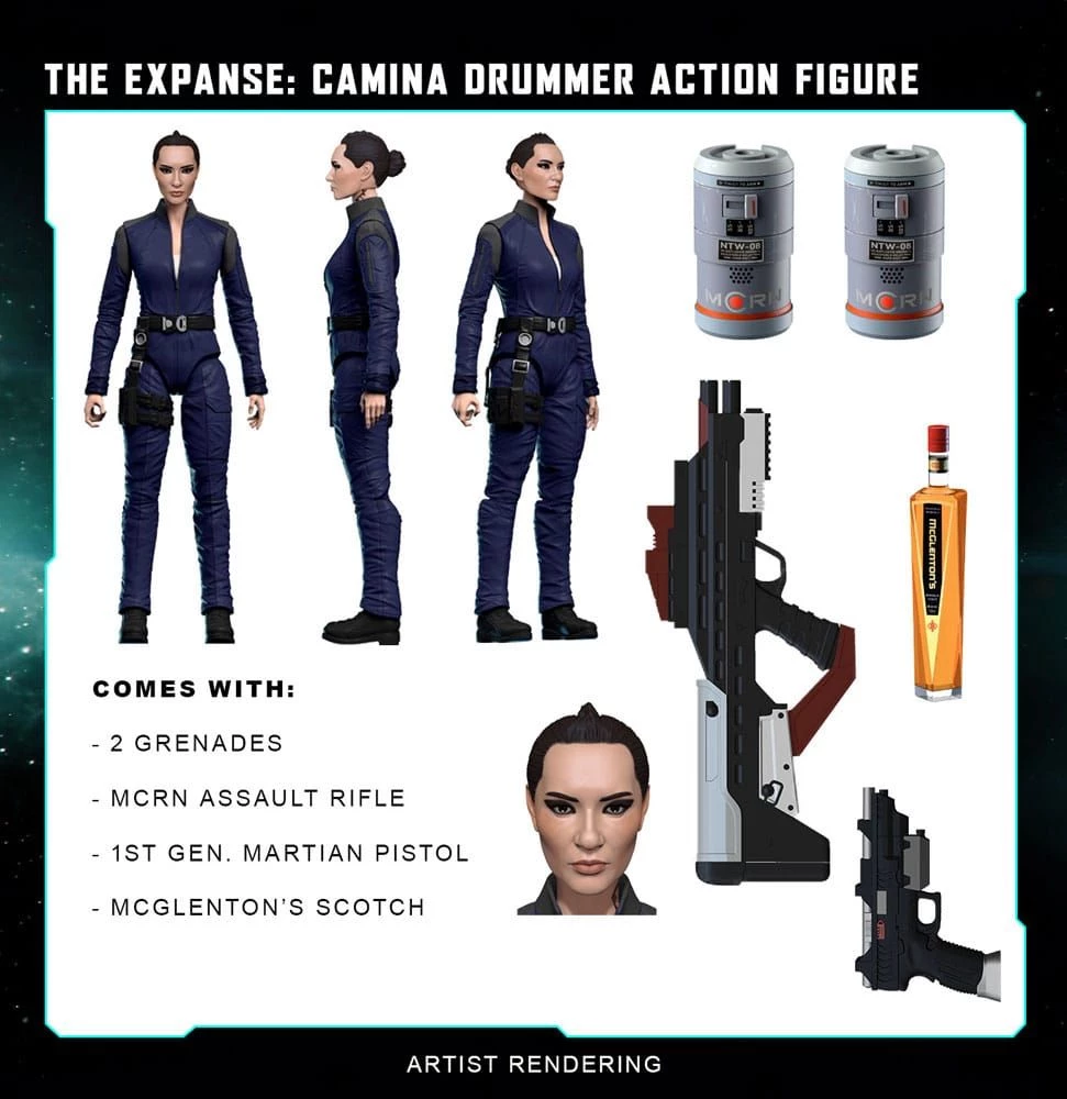 The Expanse Action Figure Camina Drummer 20 cm Nacelle Consumer Products