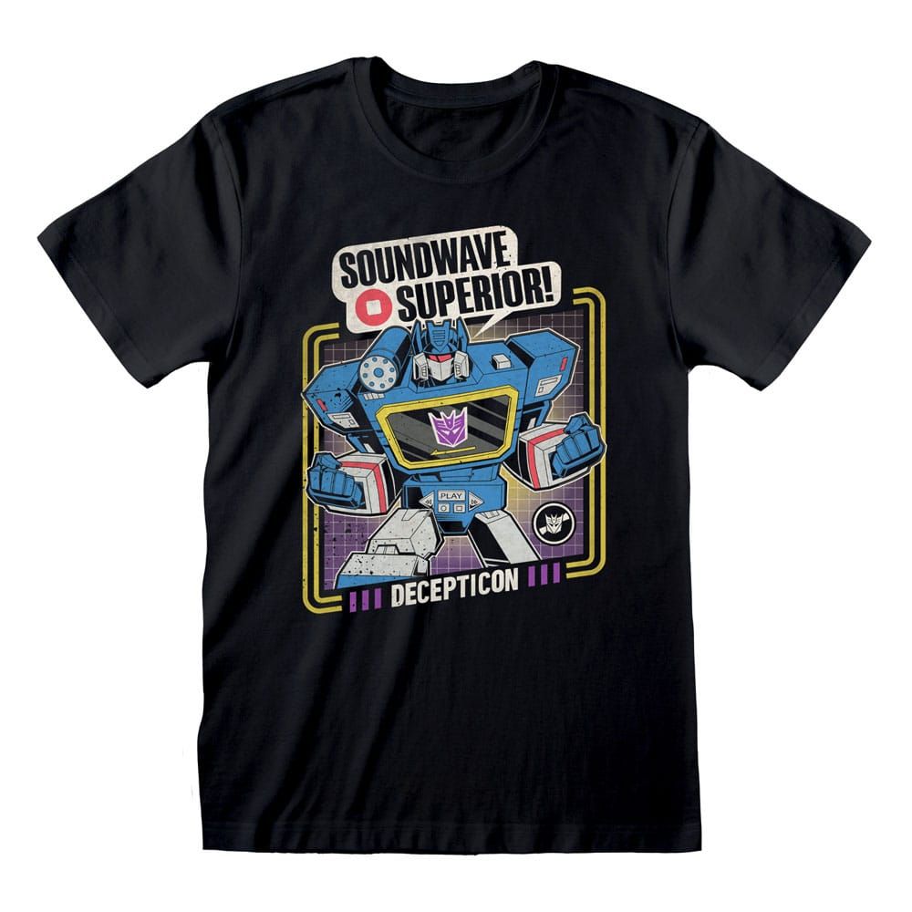 Transformers T-Shirt Soundwave Superior Size L Heroes Inc
