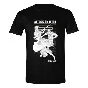 Attack on Titan T-Shirt Monochrome Trio Size L