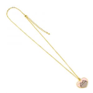 Pusheen Pendant & Necklace Pink and Gold Heart Carat Shop, The