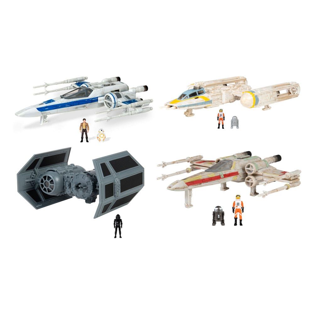 Star Wars Micro Galaxy Squadron Vehicles with Figures Medium 13 cm Assortment (4) Jazwares
