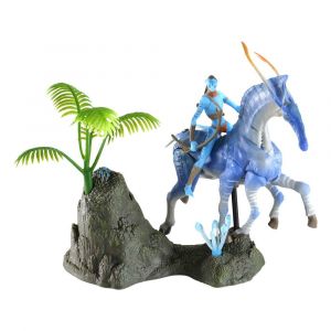 Avatar W.O.P Deluxe Medium Action Figures Tsu'tey & Direhorse - Severely damaged packaging
