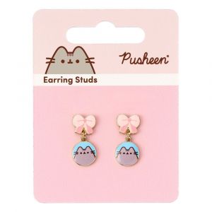 Pusheen Drop Earrings Pink Bows Carat Shop, The