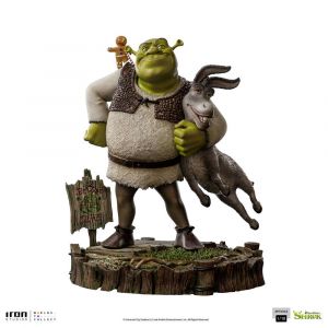 Shrek Deluxe Art Scale Statue 1/10 Shrek, Donkey and The Gingerbread Man 26 cm Iron Studios
