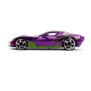 DC Comics Diecast Model 1/24 Joker 2009 Chevy Corvette Stingray Jada Toys