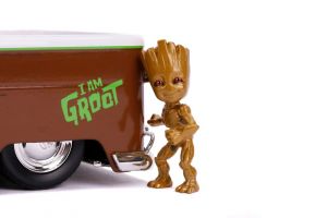 Guardians of the Galaxy Diecast Model 1/24 1963 Bus Pickup Groot Jada Toys