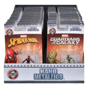 Marvel Nano Metalfigs Diecast Mini Figures 4 cm Assortment (24) Jada Toys