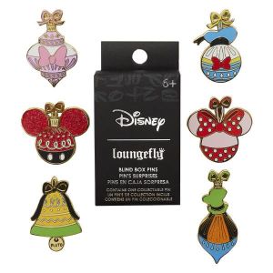 Disney by Loungefly Enamel Pins Mickey and friends Ornaments Blind Box Assortment (12)