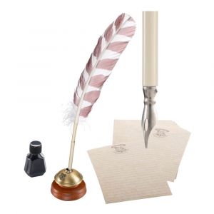 Harry Potter Replica Hogwarts Writing Quill with Hogwarts Headed Paper 31 cm Noble Collection