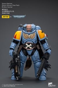 Warhammer 40k Action Figure 1/18 Space Marines Space Wolves Claw Pack Brother Gunnar 12 cm Joy Toy (CN)
