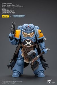 Warhammer 40k Action Figure 1/18 Space Marines Space Wolves Claw Pack Pack Leader -Logan Ghostwolf 12 cm Joy Toy (CN)