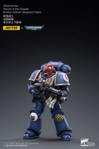 Warhammer 40k Action Figure 1/18 Ultramarines Heroes of the Chapter Brother Veteran Sergeant Castor 12 cm Joy Toy (CN)
