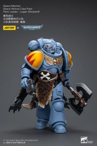 Warhammer 40k Action Figure 1/18 Space Marines Space Wolves Claw Pack Pack Leader -Logan Ghostwolf 12 cm Joy Toy (CN)