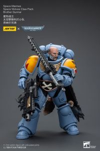 Warhammer 40k Action Figure 1/18 Space Marines Space Wolves Claw Pack Brother Gunnar 12 cm Joy Toy (CN)