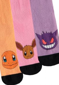 Pokemon Socks 3-Pack Heads Colormix 35-38 Difuzed