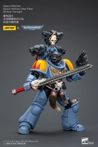Warhammer 40k Action Figure 1/18 Space Marines Space Wolves Claw Pack Brother Torrvald 12 cm Joy Toy (CN)
