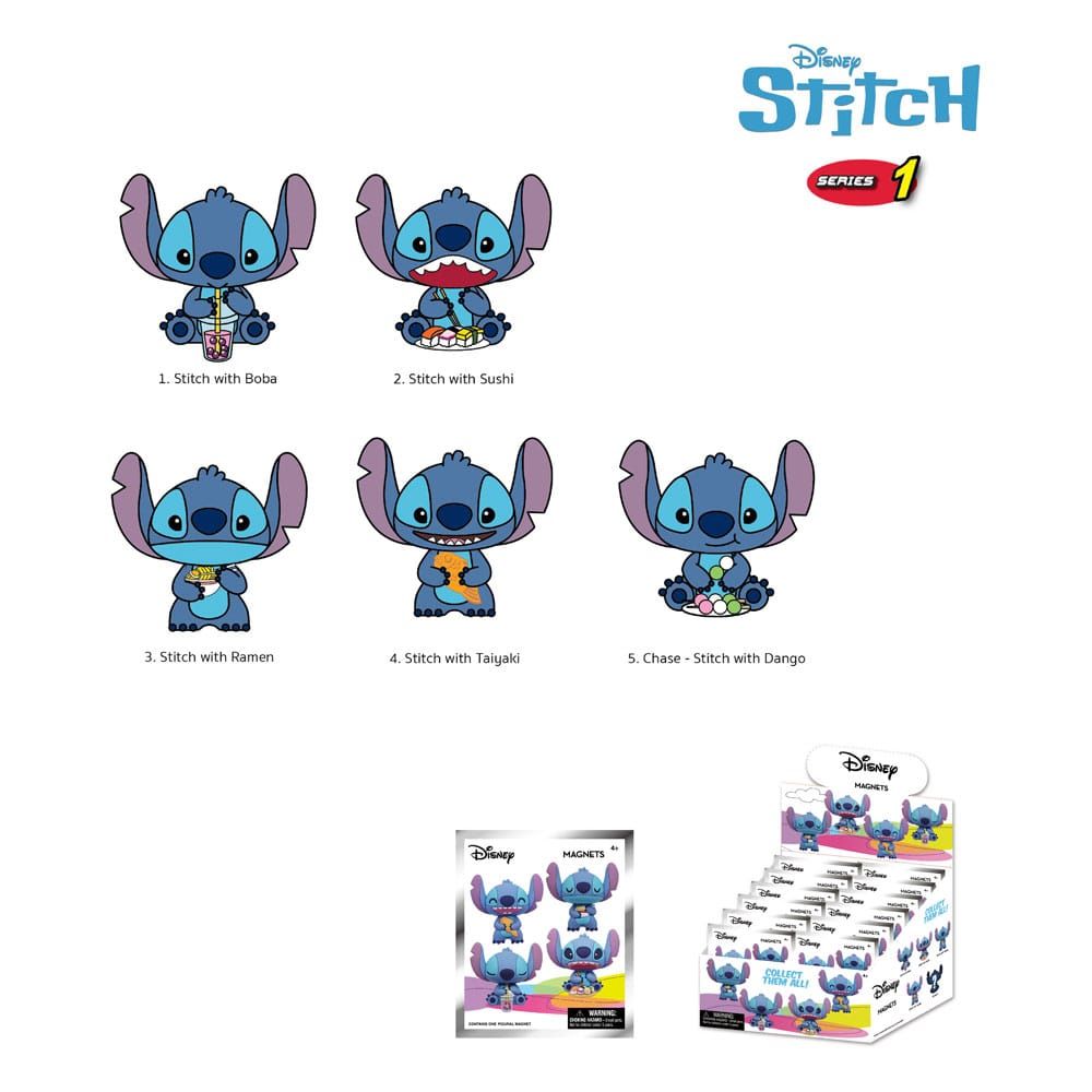 Lilo & Stitch Magnets Stitch Series 1 Display (12) Monogram Int.