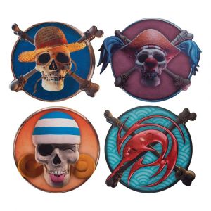One Piece Coaster 4-Pack Characters #1 Cinereplicas