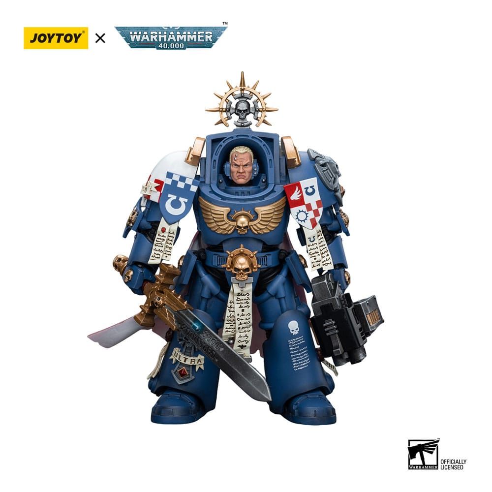 Warhammer 40k Action Figure 1/18 Ultramarines Terminator Captain Severus Agemman 12 cm Joy Toy (CN)