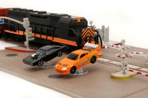 Fast & Furious Nano Metalfigs Nano Scene Train Scene Jada Toys
