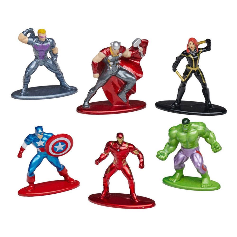 Marvel Comics Nano Metalfigs Diecast Mini Figures 6-Pack Wave 1 4 cm Jada Toys