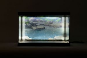 Azur Lane Acrylic Display Case with Lighting for figure Kashino Hot Springs Relaxation Mimeyoi