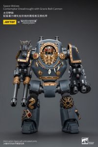 Warhammer The Horus Heresy Action Figure 1/18 Space Wolves Contemptor Dreadnought with Gravis Bolt Cannon 12 cm Joy Toy (CN)