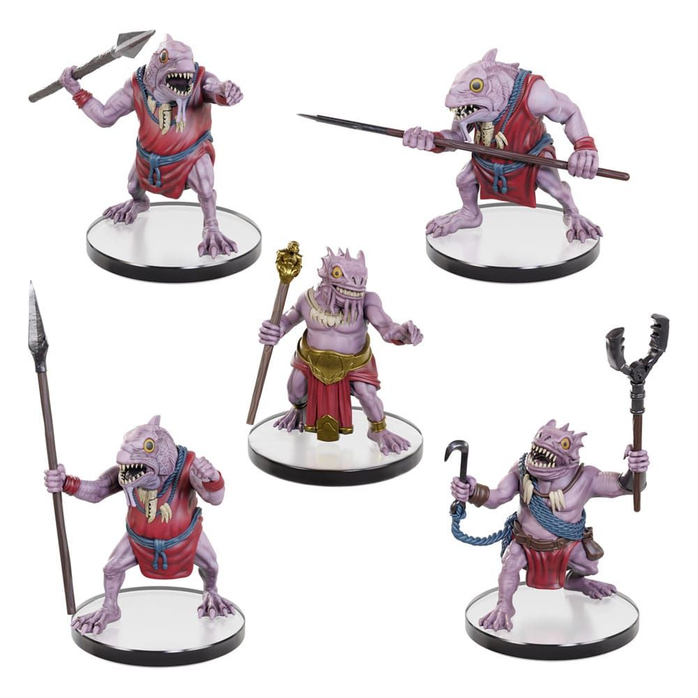 D&D Icons of the Realms pre-painted Miniatures Kuo-Toa Warband Set Wizkids