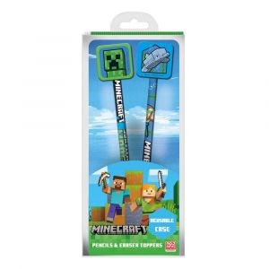 Minecraft Pencil with Topper 2-Pack