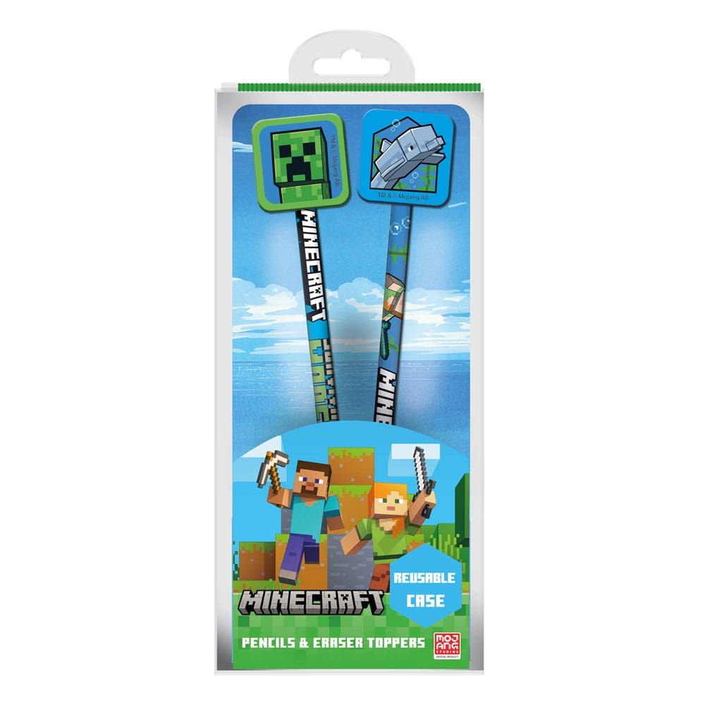 Minecraft Pencil with Topper 2-Pack Pyramid International