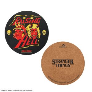 Stranger Things Coaster 4-Pack Hellfire Club Cinereplicas