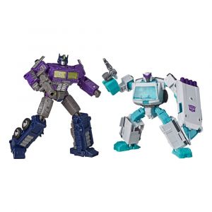 Transformers Generations Selects Action Figure 2-Pack Shattered Glass Optimus Prime (Leader Class) & Ratchet (Deluxe Cla Hasbro