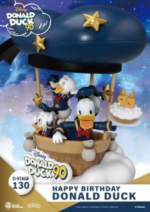 Disney D-Stage PVC Diorama Donald Duck 90th-Happy Birthday 14 cm Beast Kingdom Toys