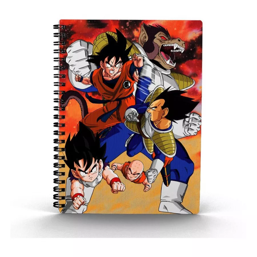 Dragon Ball Notebook with 3D-Effect Goku vs Vegeta SD Toys